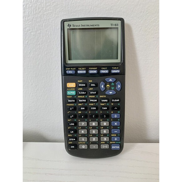 Texas Instruments TI-83 Graphing Calculator with Cover  - Tested & Works - Picture 2 of 5